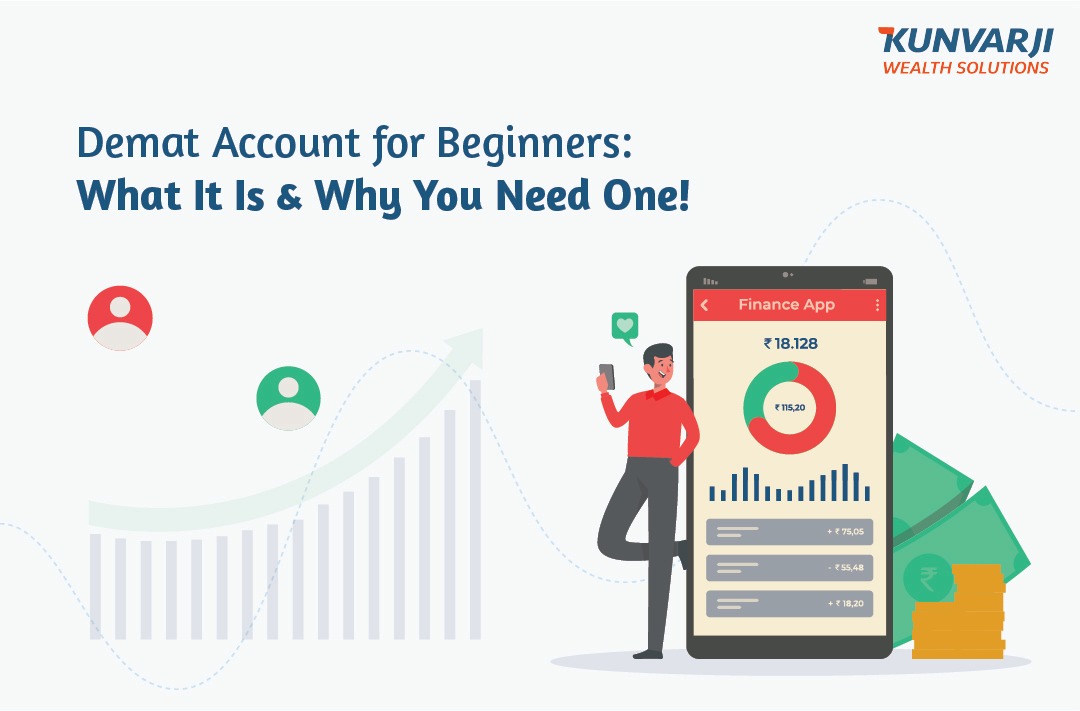 A person opening a Demat account online in India on a laptop